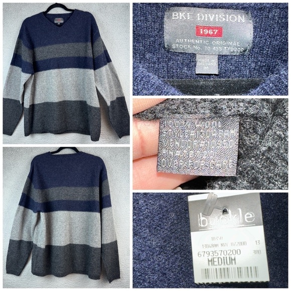 BKE Division 1967 Authentic Original Vintage Deadstock Mens Sweater Size Medium - Picture 1 of 10
